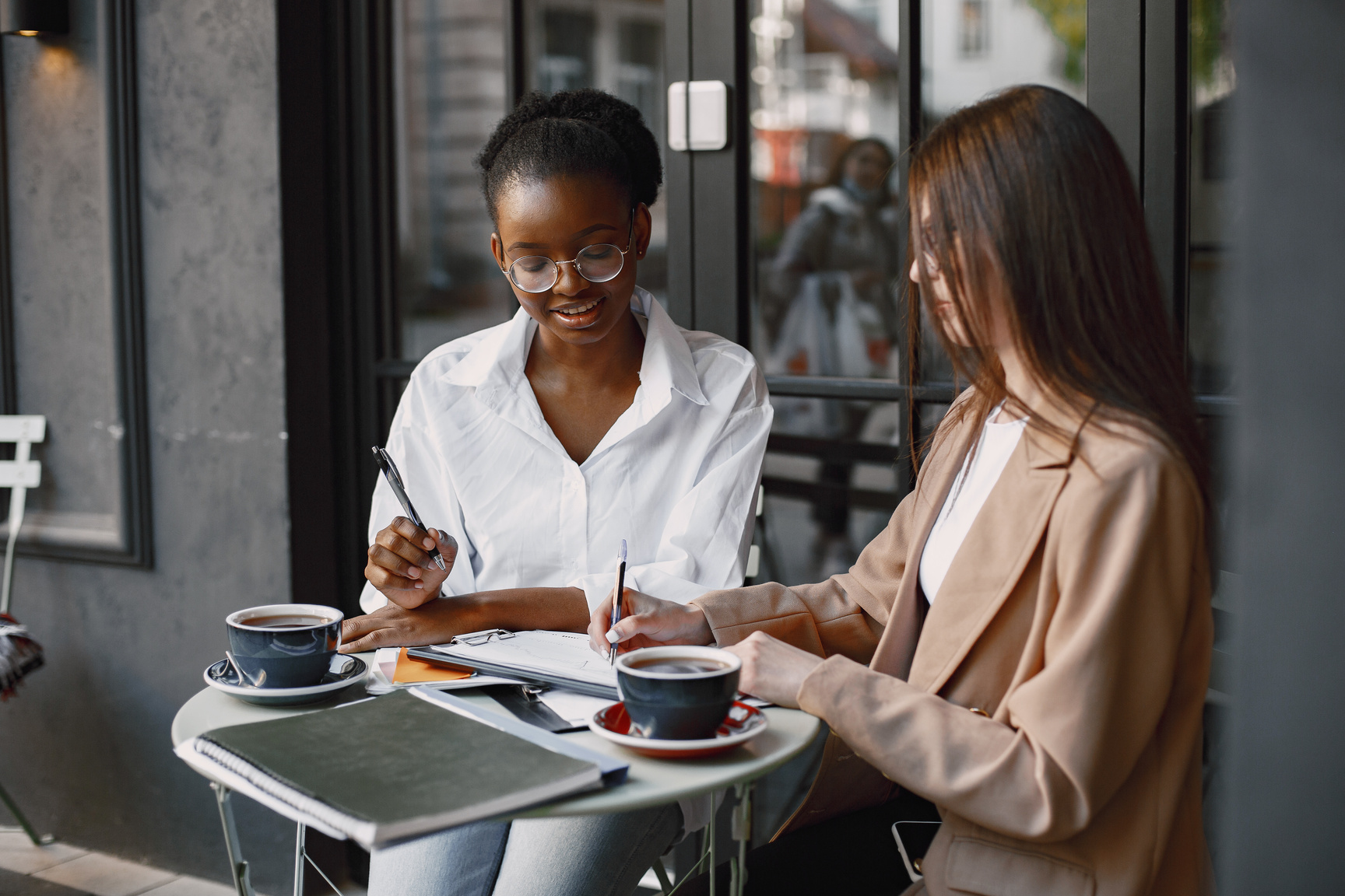 Female Professionals working Together 